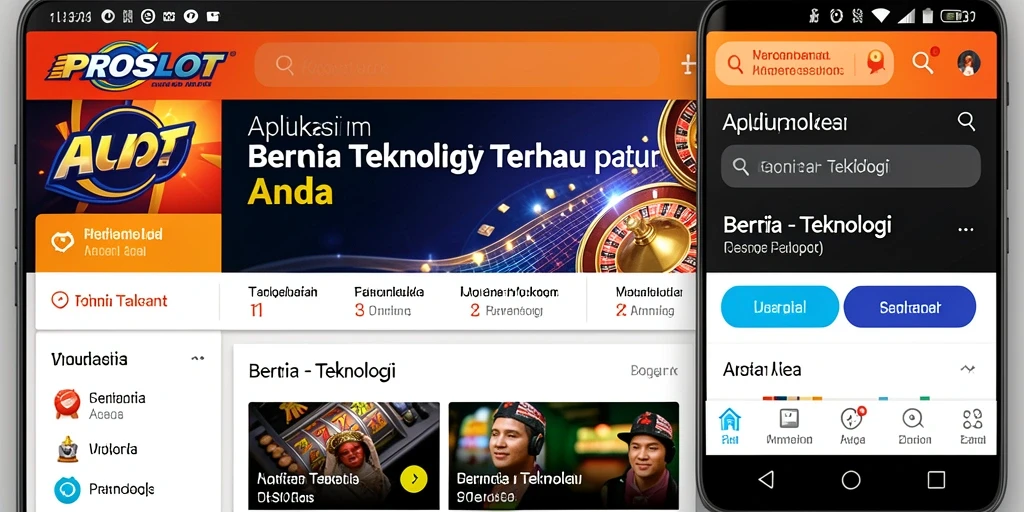 Tampilan antarmuka PROSLOT yang menarik dan fungsional.
