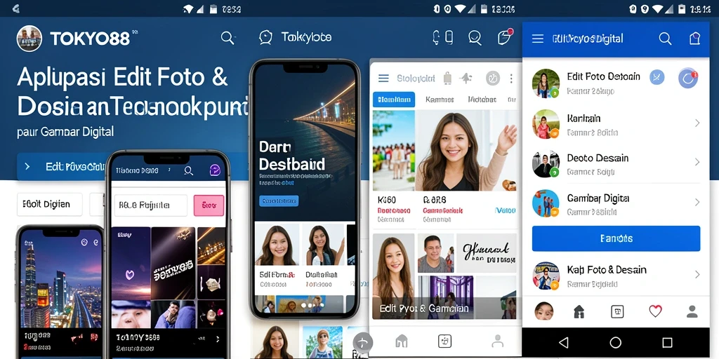 Tampilan antarmuka aplikasi TOKYO88 yang modern dan intuitif.
