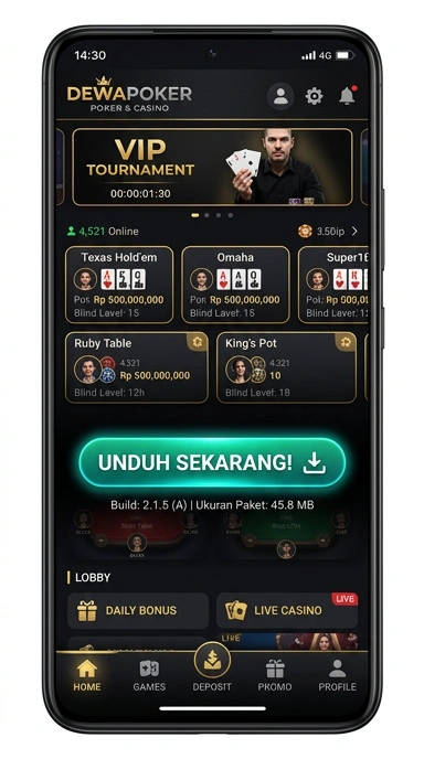 Tampilan halaman APK dewapoker