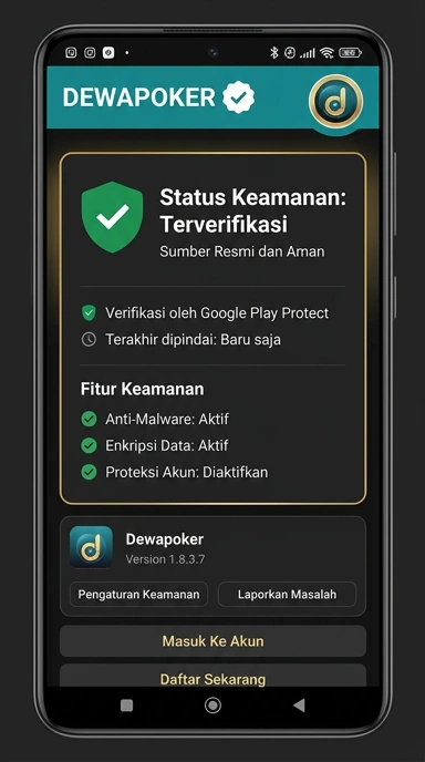 Tampilan kanal resmi dewapoker